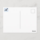 彼女はステッキを持っている ポストカード (裏面)