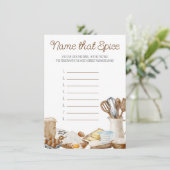 彼女はスパイスの愛の名のためのレシピを見つけた 招待状 (スタンド正面)