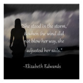 彼女はセイルズのSqポスタ感動的ーを調整した ポスター (正面)