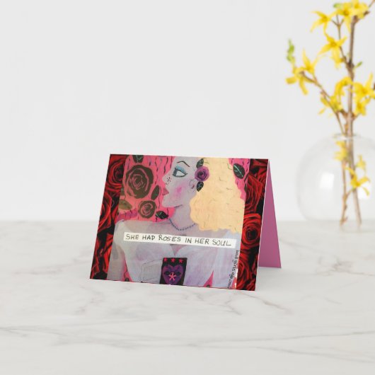 彼女はソウルカードにバラを持っていた カード (黄色い花)