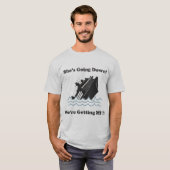 彼女はダウン状態になっています Tシャツ (正面フル)