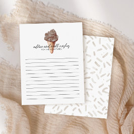 彼女はチョコレートのブライダルアドバイスカードをスクープされた エンクロージャーカード