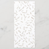 彼女はチョコレートのブライダルシャワーをスクープされた メニュー (裏面)