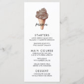 彼女はチョコレートのブライダルシャワーをスクープされた メニュー (正面)