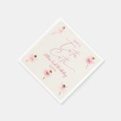 彼女はツチュカワイバレリーナ2nd誕生日パーティー スタンダードカクテルナプキン (角)