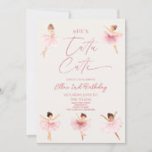 彼女はツチュカワイバレリーナ2nd誕生日パーティー 招待状 (正面)