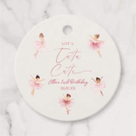 彼女はツチュキュートピンクバレリーナ2nd誕生日パーティー フェイバータグ