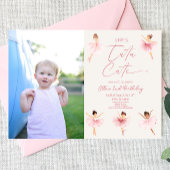 彼女はツツかわいいバレリーナ写真2nd誕生日パーティー 招待状