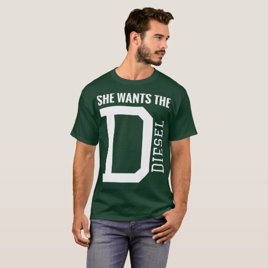 彼女はディーゼルトラックおもしろいの石炭を転が欲している Tシャツ (正面フル)