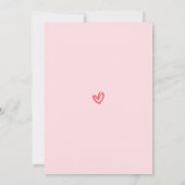 彼女はトップさくらんぼのベビーシャワー招待状 招待状 (裏面)