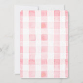 彼女はトップピンクジンガムさくらんぼのブライダルシャワー 招待状 (裏面)