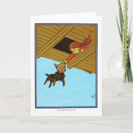 彼女はトトの耳をつかんだ カード (正面)