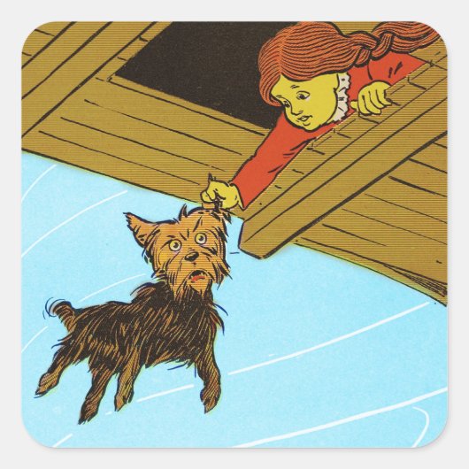 彼女はトトの耳をつかんだ スクエアシール (正面)