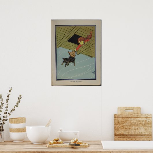 彼女はトトの耳をつかんだ ポスター (キッチン)