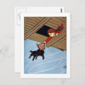 彼女はトトの耳をつかんだ ポストカード (正面/裏面)