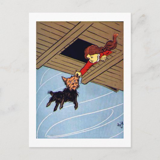 彼女はトトの耳をつかんだ ポストカード (正面)