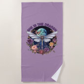 彼女はドラゴンだ ビーチタオル (正面)