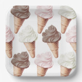 彼女はナポリブライダルシャワーをスクープされた ペーパープレート (正面)