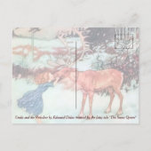 彼女はノーズ・クリスマスにトナカイにキスした ポストカード (裏面)