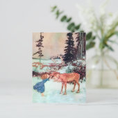 彼女はノーズ・クリスマスにトナカイにキスした ポストカード (スタンド正面)