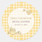 彼女はハチミツの巣を見つけた 結婚披露宴 ラウンドシール (正面)