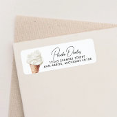 彼女はバニラのブライダルシャワーリターンをスクープされた ラベル