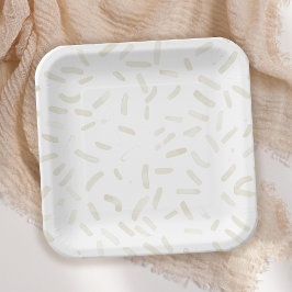 彼女はバニラブライダルシャワーをスクープされた ペーパープレート