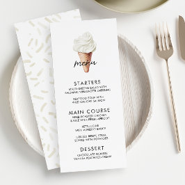 彼女はバニラブライダルシャワーをスクープされた メニュー