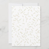 彼女はバニラブライダルシャワーをスクープされた 招待状 (裏面)