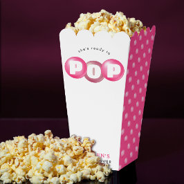 彼女はバブルガムポップ・アートのピンクの女の子の赤ちゃんシャワーの準備ができている フェイバーボックス