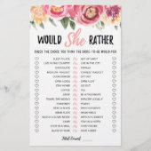 彼女はパーソナライズされたむしろブライダルシャワー試合を望む (正面)