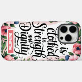 彼女はパーソナライズされたキリスト教の徒と装っている Case-Mate iPhoneケース (裏面 (横))