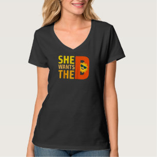 彼女はビタミンDサンタンニングサンレトロVitaを望む Tシャツ