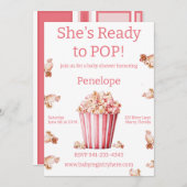 彼女はピンクに染まポップ・アートのる 招待状 (正面/裏面)