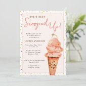 彼女はピンクのブライダルシャワー 招待状 (スタンド正面)