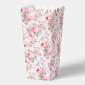 彼女はピンクボウの赤ポップ・アートのちゃんシャワーのポップコーンに近づいている フェイバーボックス (裏面)