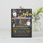 彼女はファブオラスと10誕生日招待状- Blk 招待状 (スタンド正面)