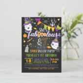 彼女はファブオラスと7誕生日招待状- Blk 招待状 (スタンド正面)