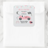 彼女はファーストワンフェスティバルピンクレースカー スクエアシール (バッグ)