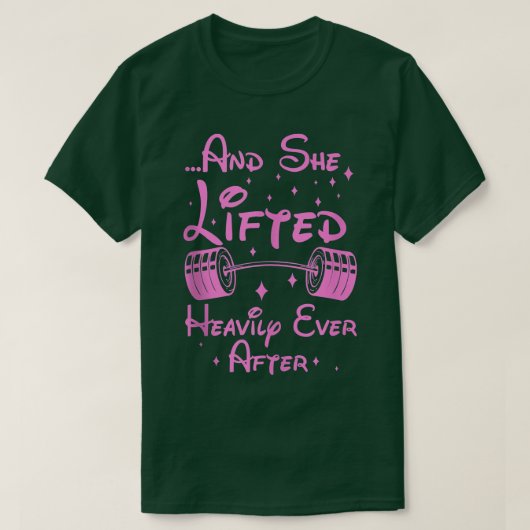 彼女はフィットネス王子のあとずっと大きく持ち上げおもしろいた Tシャツ (デザイン正面)