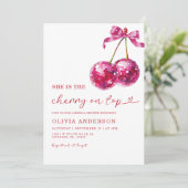 彼女はブライダルシャワーのさくらんぼへの招待だ 招待状 (スタンド正面)
