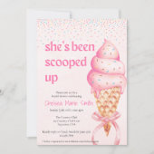 彼女はブライダルシャワーの招待状をスクープされた 招待状 (正面)