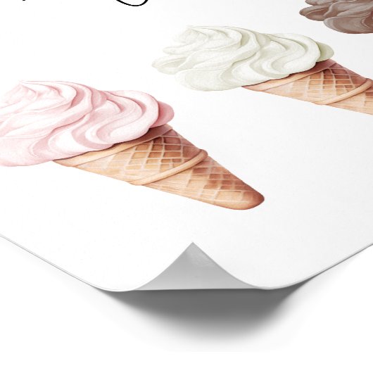 彼女はブライダルシャワーカードとギフトをスクープされた ポスター (角)