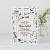 彼女はブーのハロウィン予測できなブライダルシャワーを見つけた 招待状 (スタンド正面)