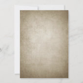 彼女はブーのハロウィン素朴ブライダルシャワーを見つけた 招待状 (裏面)