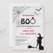 彼女はブーのハロウィーンバチェロレッテを見つけた 招待状 (正面)