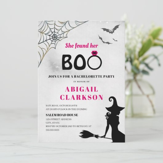 彼女はブーのハロウィーンバチェロレッテを見つけた 招待状 (スタンド正面)