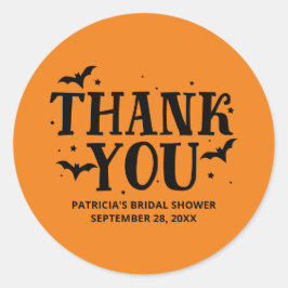 彼女はブーのハロウィーンブライダルシャワーを見つけた ラウンドシール