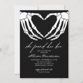 彼女はブーのハロウィーンブライダルシャワーを見つけた 招待状 (正面)