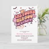 彼女はブーのハロウィーンブライダルシャワーを見つけた 招待状 (スタンド正面)